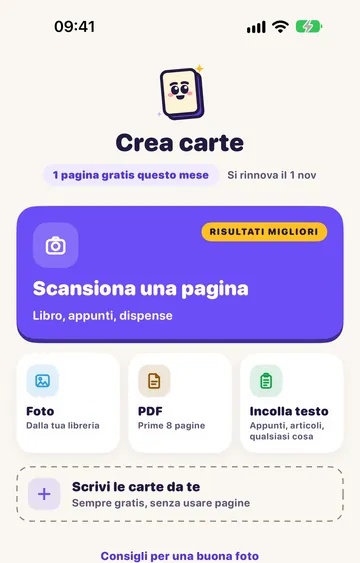 Il tuo materiale